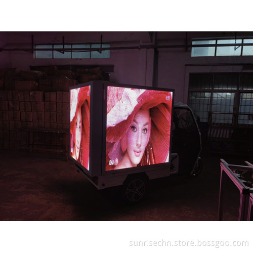 Outdoor Moving LED Billboard: Full Color TV Advertising Scooter, Waterproof and Easy to Install